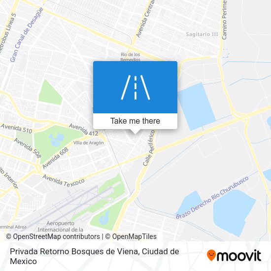 Mapa de Privada Retorno Bosques de Viena