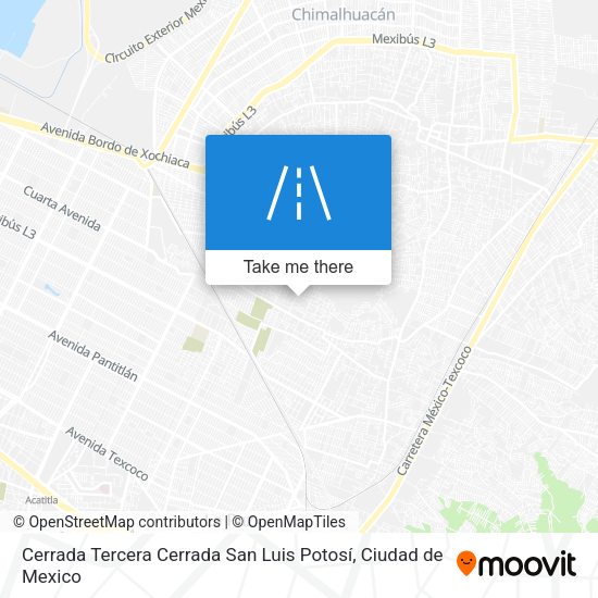 Cerrada Tercera Cerrada San Luis Potosí map