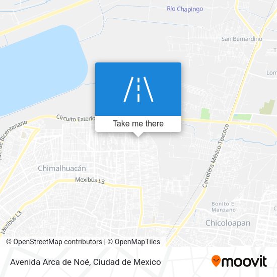 Mapa de Avenida Arca de Noé