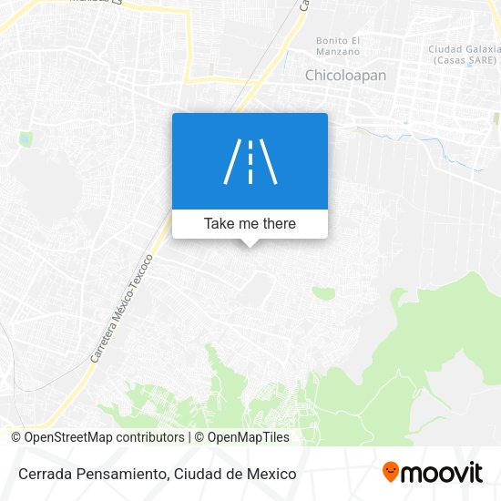 Cerrada Pensamiento map
