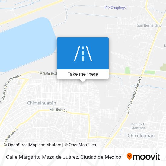 Calle Margarita Maza de Juárez map