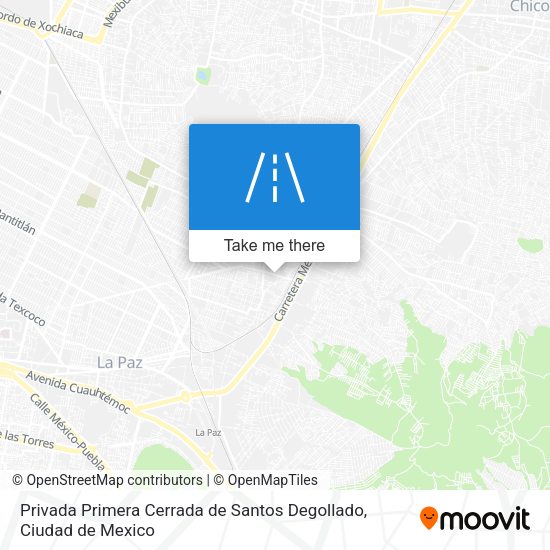 Mapa de Privada Primera Cerrada de Santos Degollado