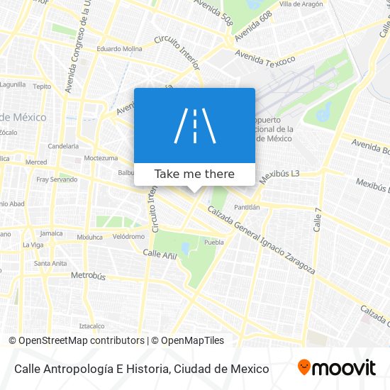 Calle Antropología E Historia map