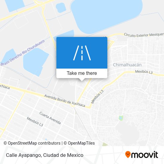 Calle Ayapango map