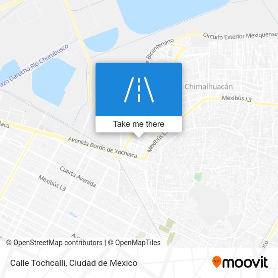 Calle Tochcalli map