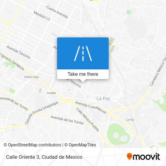 Calle Oriente 3 map