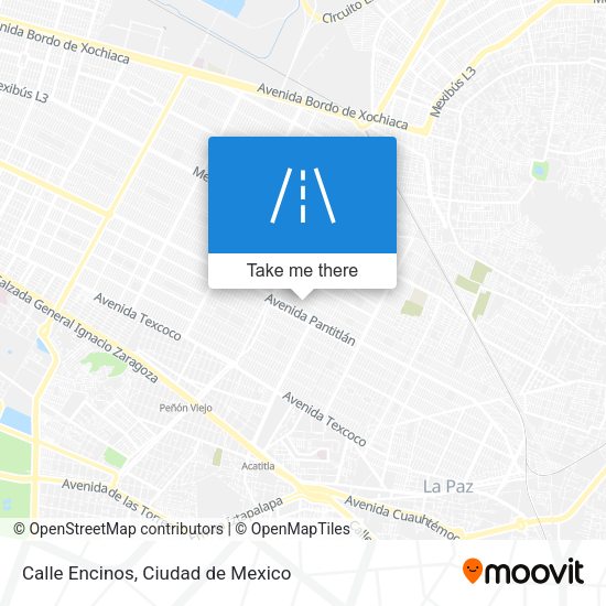 Calle Encinos map