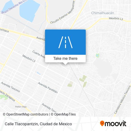 Calle Tlacopantzin map