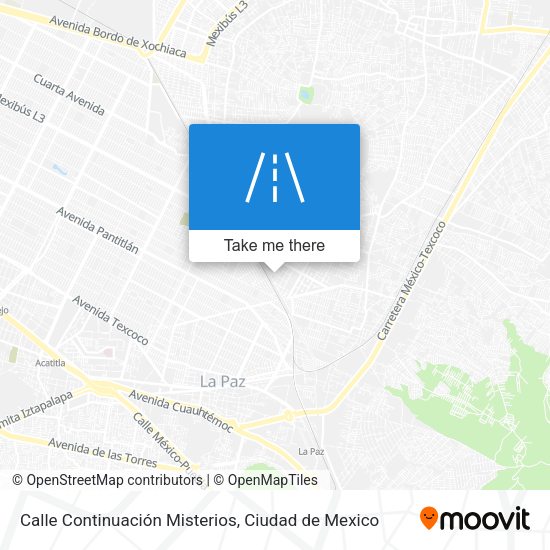 Calle Continuación Misterios map