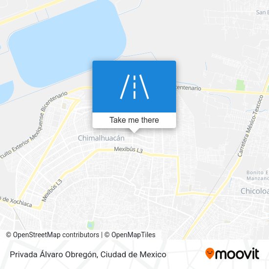 Privada Álvaro Obregón map
