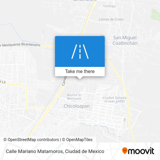 Calle Mariano Matamoros map