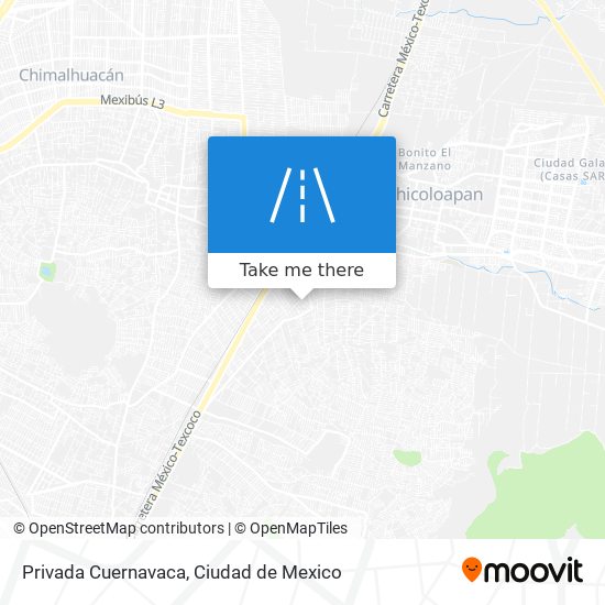 Mapa de Privada Cuernavaca