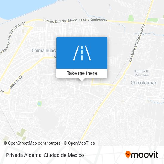 Privada Aldama map