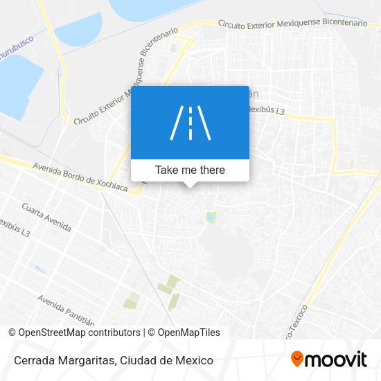 Cerrada Margaritas map
