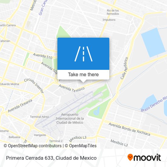 Mapa de Primera Cerrada 633