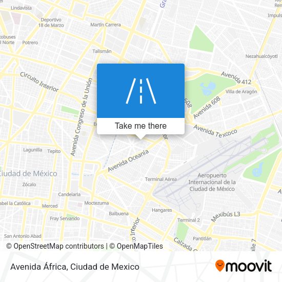 Avenida África map