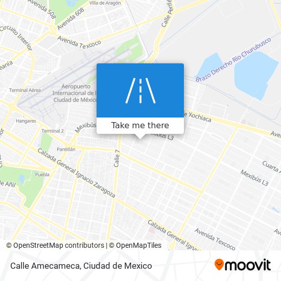 Calle Amecameca map