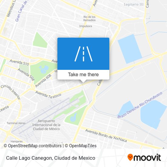 Calle Lago Canegon map