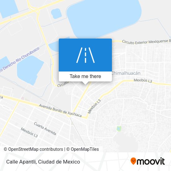 Calle Apantli map