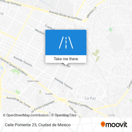 Calle Poniente 25 map