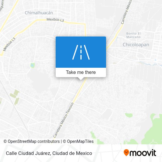 Calle Ciudad Juárez map