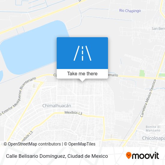 Calle Belisario Domínguez map