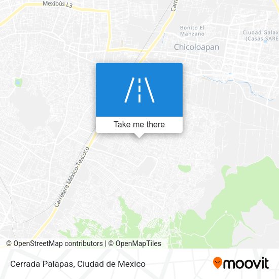 Mapa de Cerrada Palapas