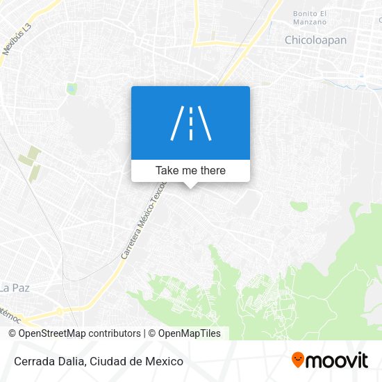 Cerrada Dalia map
