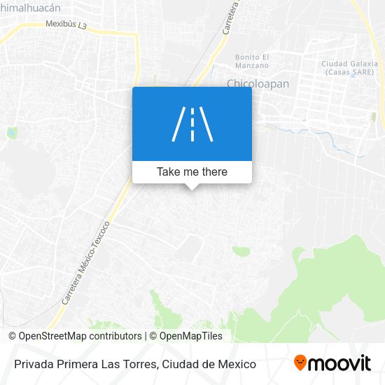 Mapa de Privada Primera Las Torres
