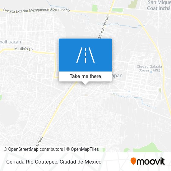 Mapa de Cerrada Río Coatepec