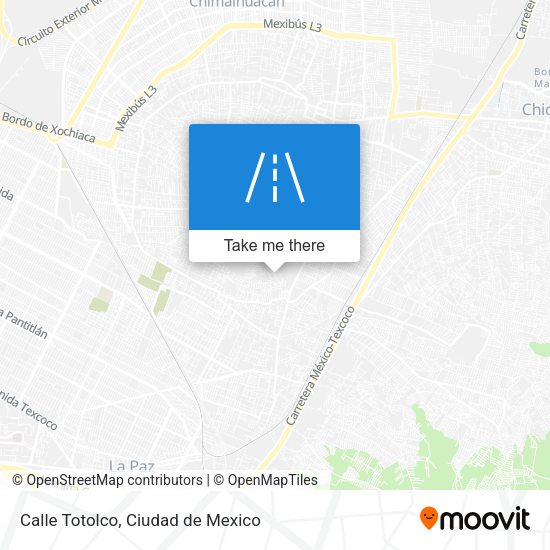 Calle Totolco map