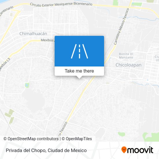 Mapa de Privada del Chopo