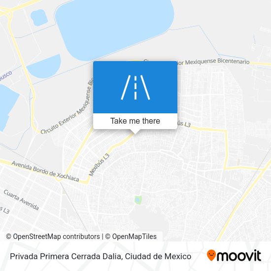 Mapa de Privada Primera Cerrada Dalia