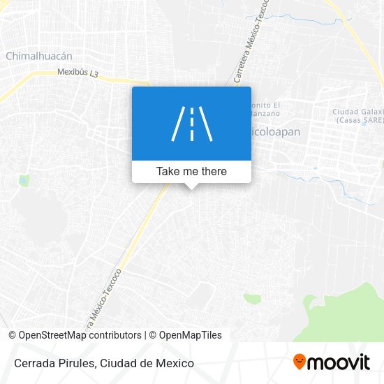 Cerrada Pirules map