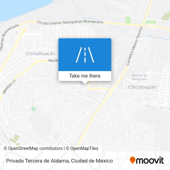 Privada Tercera de Aldama map