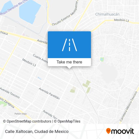 Mapa de Calle Xaltocan