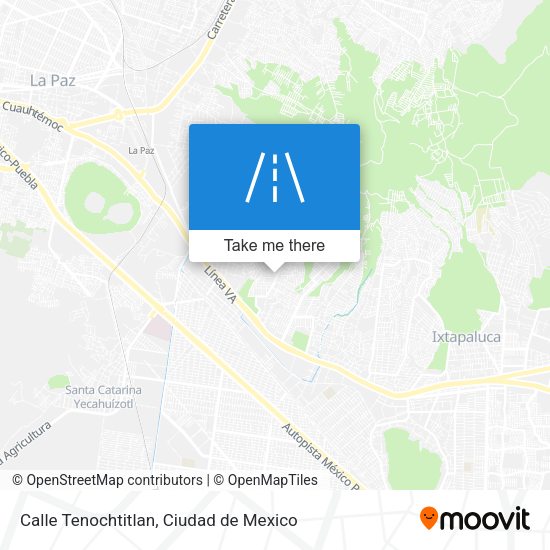 Mapa de Calle Tenochtitlan