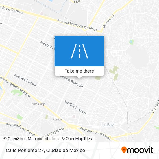 Mapa de Calle Poniente 27