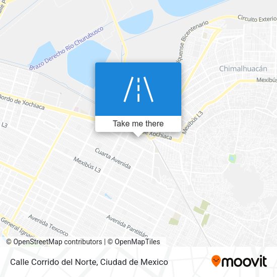 Calle Corrido del Norte map