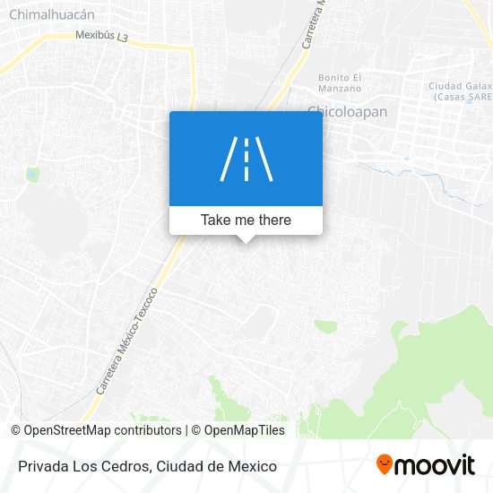 Privada Los Cedros map