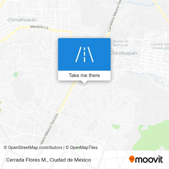 Cerrada Flores M. map