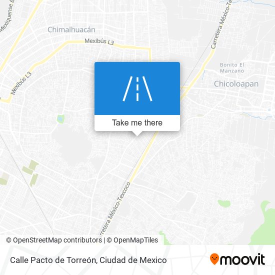 Mapa de Calle Pacto de Torreón