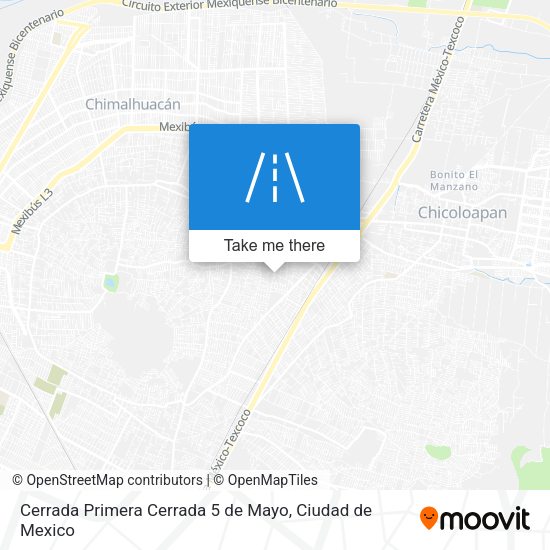 Cerrada Primera Cerrada 5 de Mayo map