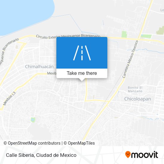 Mapa de Calle Siberia
