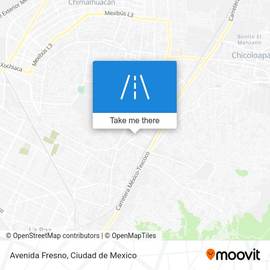 Avenida Fresno map