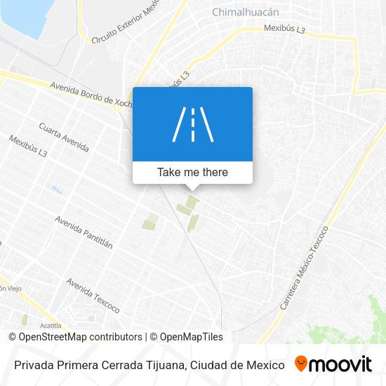 Mapa de Privada Primera Cerrada Tijuana