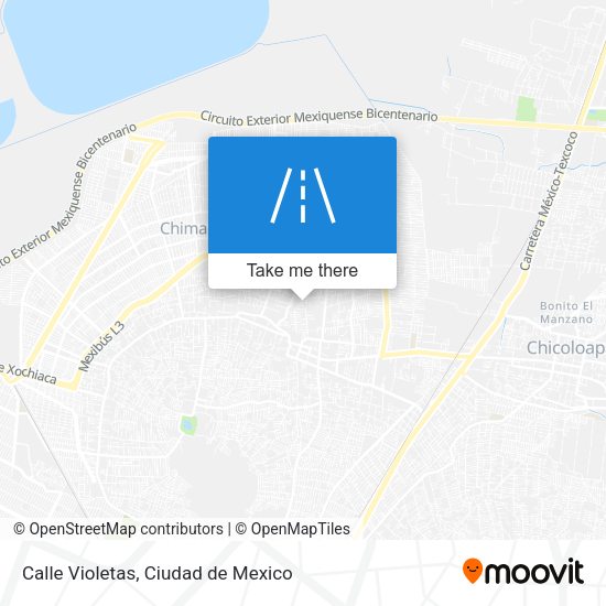 Calle Violetas map