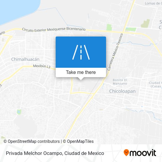 Mapa de Privada Melchor Ocampo