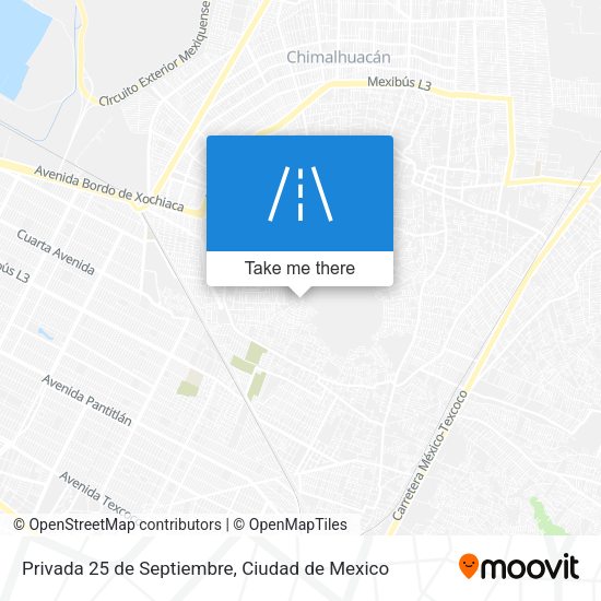 Privada 25 de Septiembre map