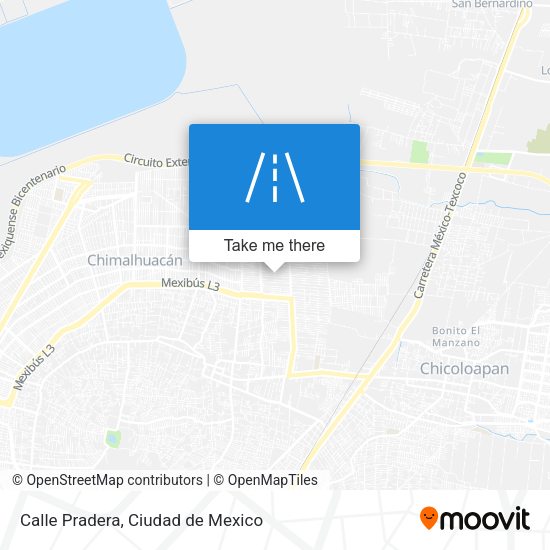 Calle Pradera map